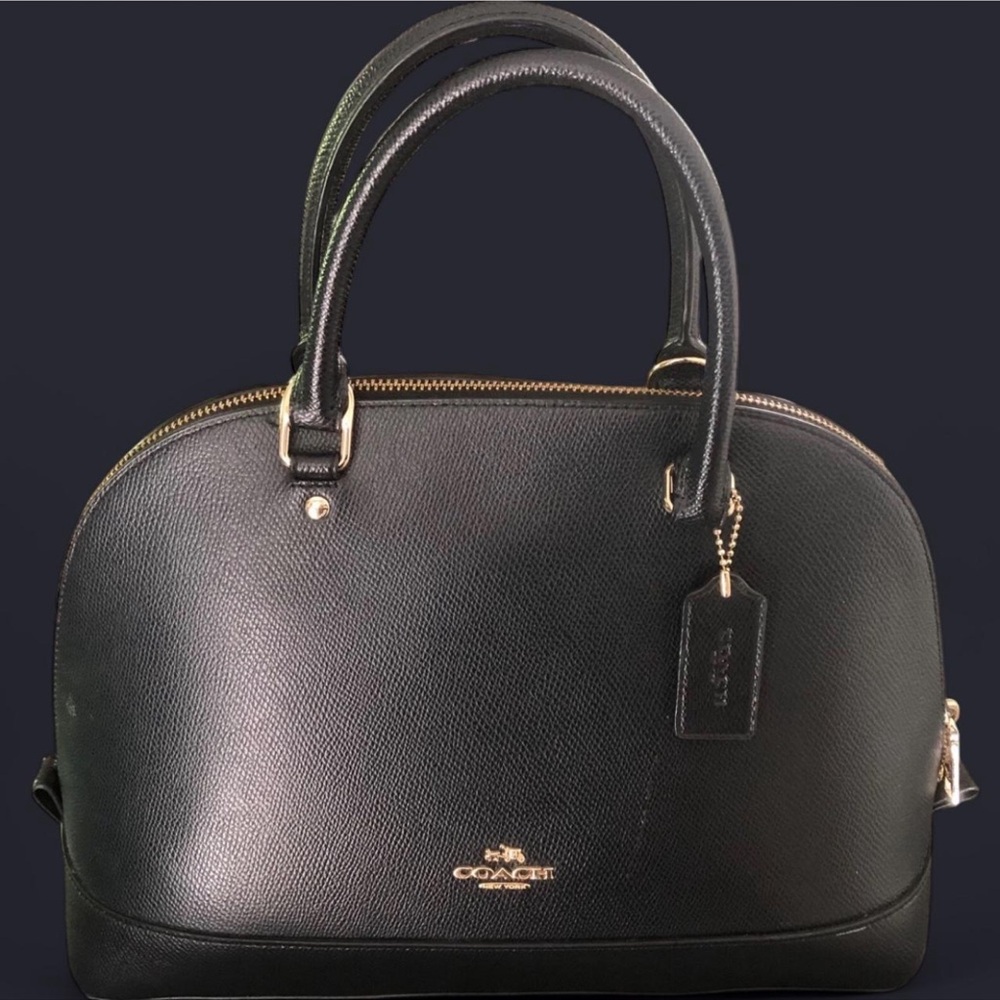 Coach Black Leather Satchel